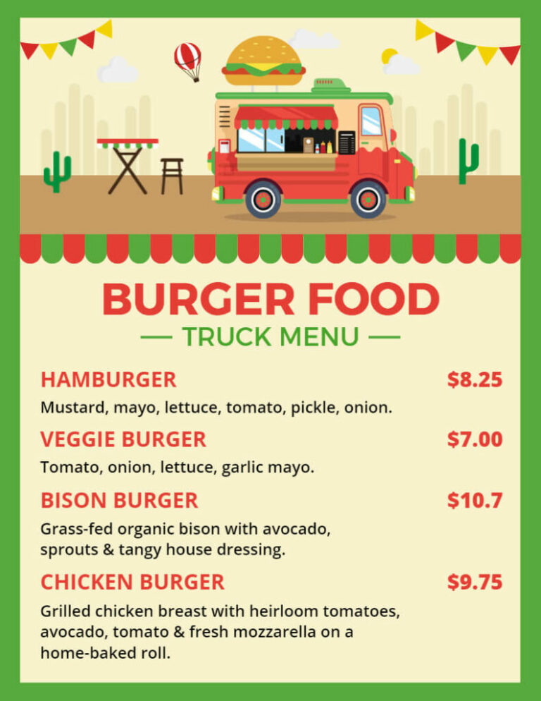 Randy’s Food Truck Menu: A Comprehensive Culinary Journey